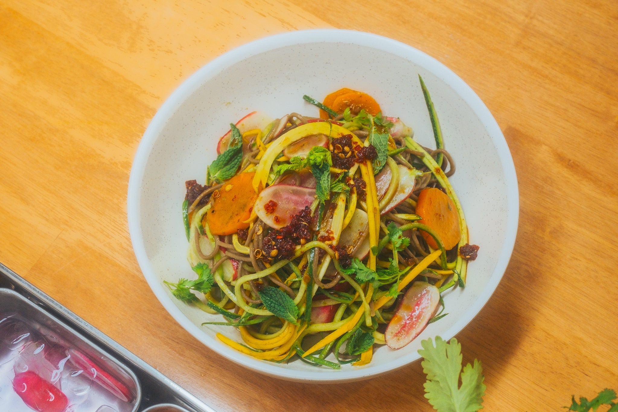 Blackwattle Vinaigrette + Soba Noodle Salad